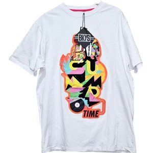BKYS White Men's Graphic T-Shirt‎ Size Medium (RN #134729)